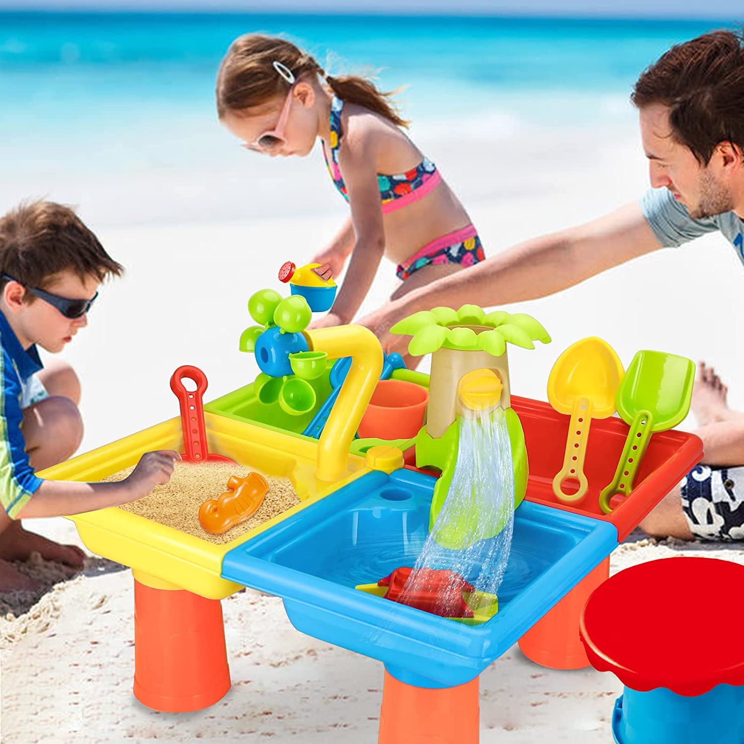 Kids Outdoor Nature Toys - Beach Table Sand Play Toys Children