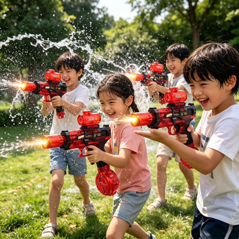 Kids Outdoor Activity Set - Simulated Firing Children Electric Water Guns