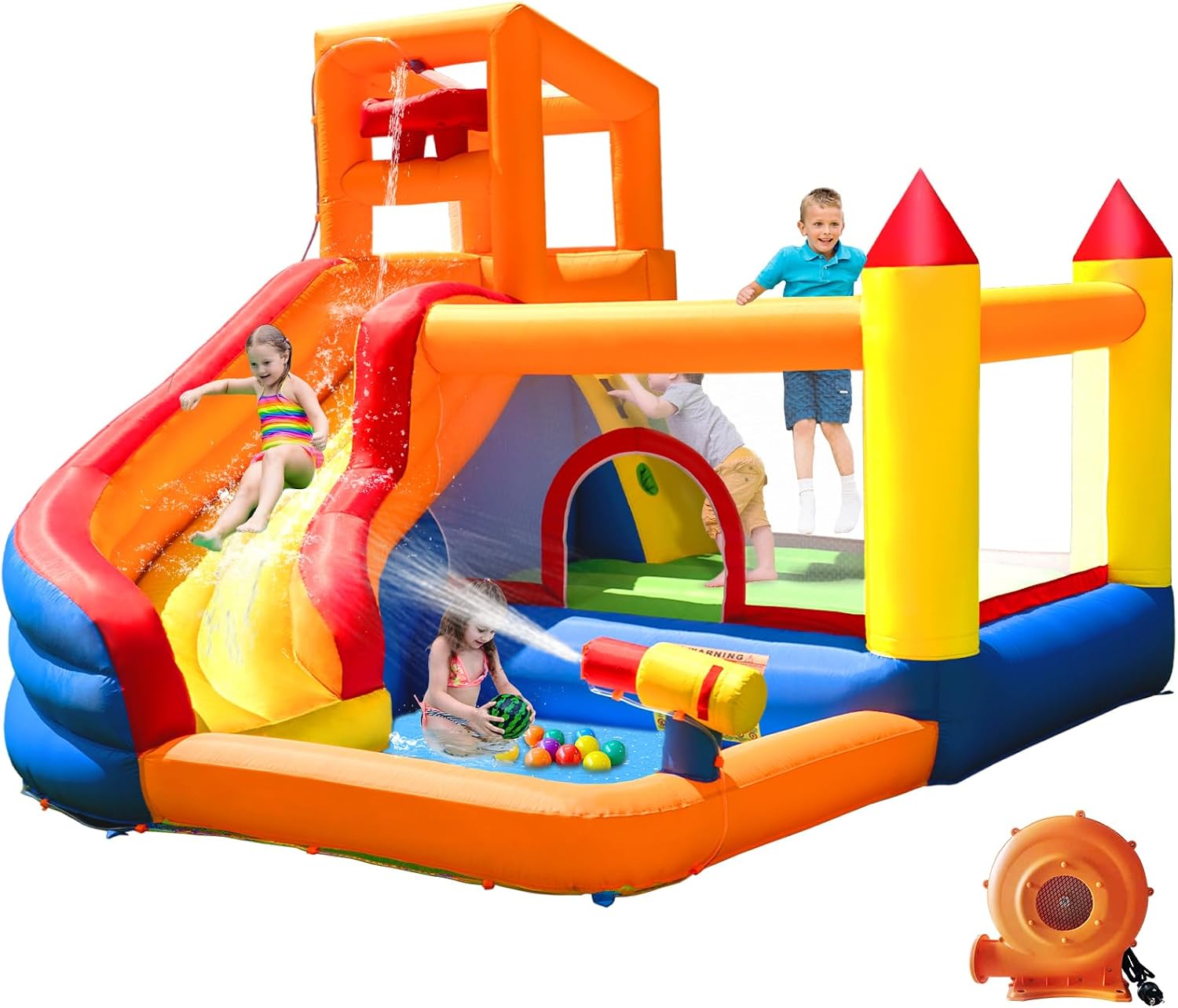 Kids Outdoor Water Slide - HuaKastro Inflatable Water Slide Bounce House