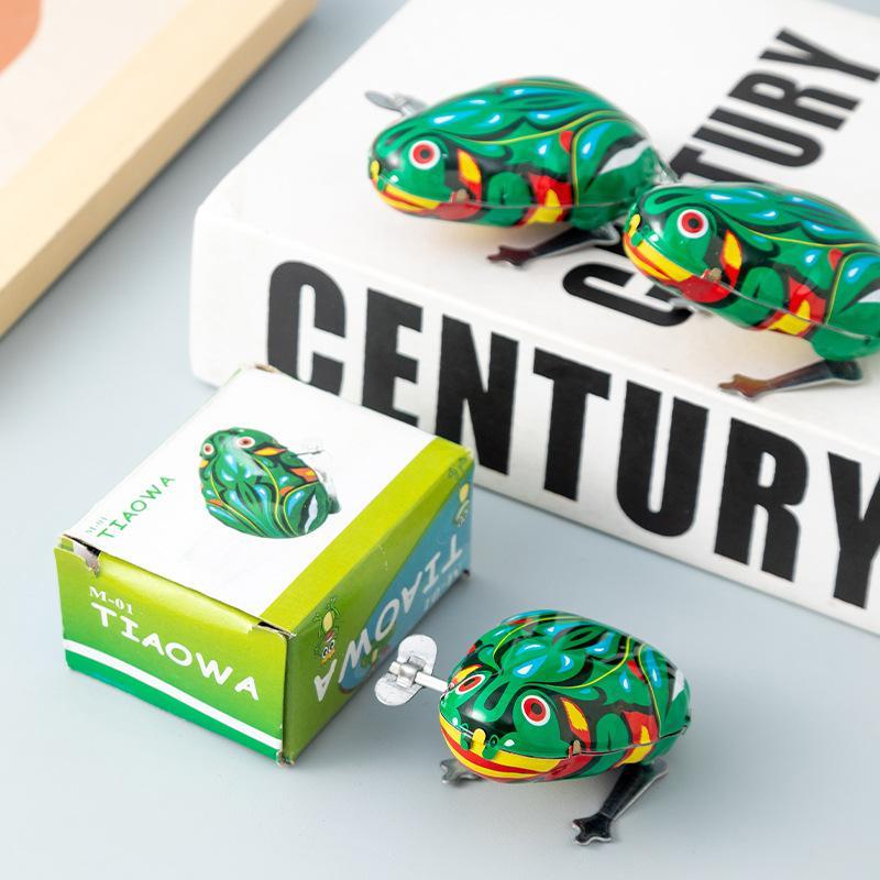 Kids Outdoor Jumping Toys - Vintage Tin Jumping Frog Toy 1/2/5Pcs