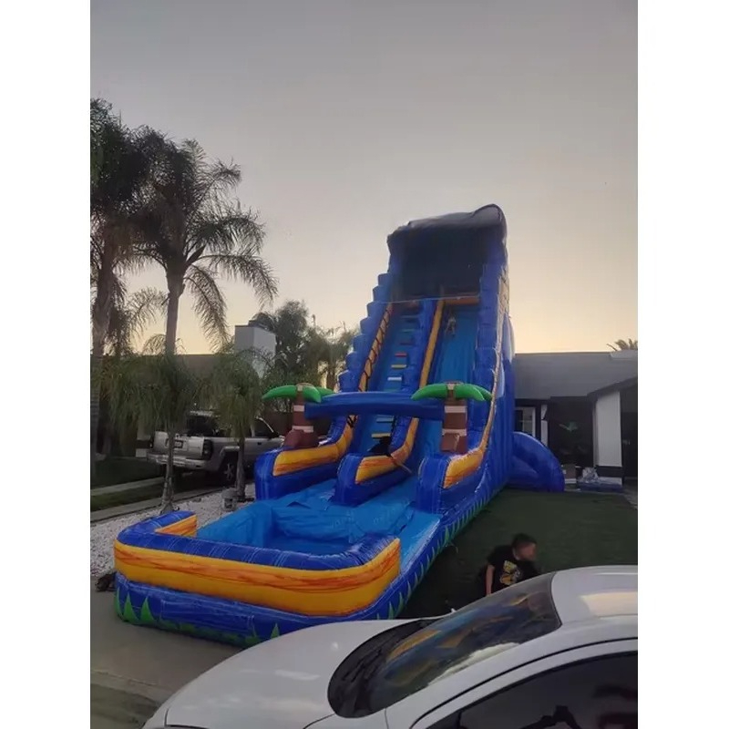 Kids Outdoor Water Slide - 2026Tall Giant Double Lane Commercial Inflatable