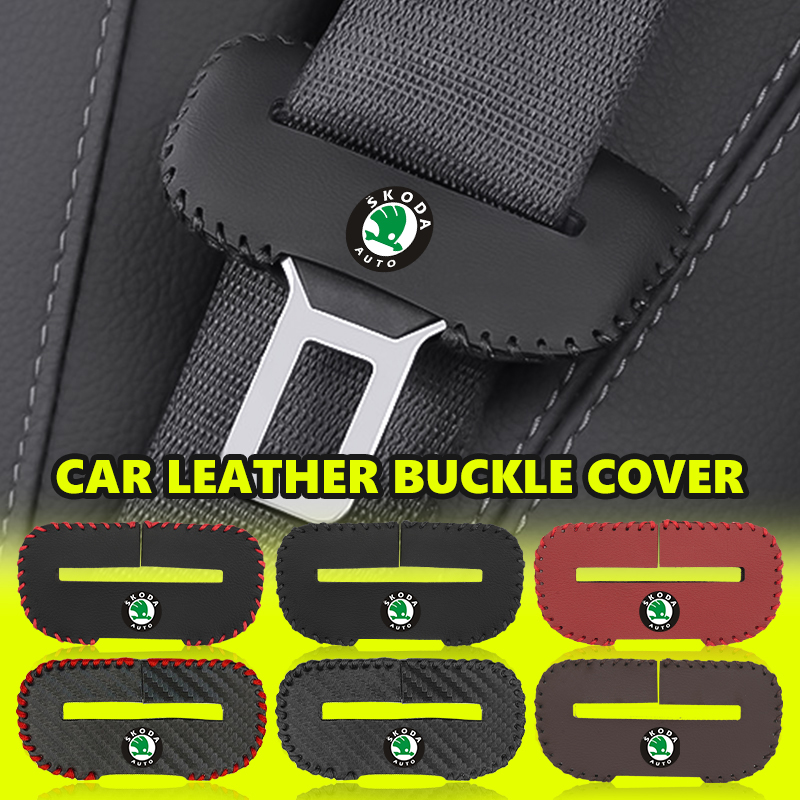 Swing Seat Belt - For Skoda PU Leather Car Seat