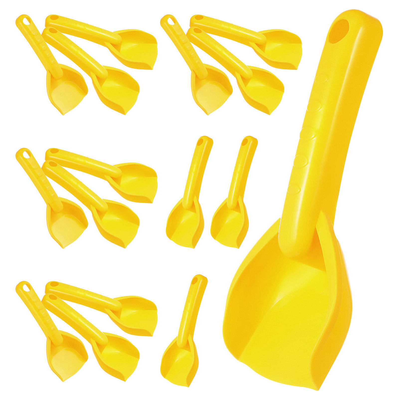 Kids Outdoor Garden - 16Pcs Mini Plastic Kids Sand Shovels