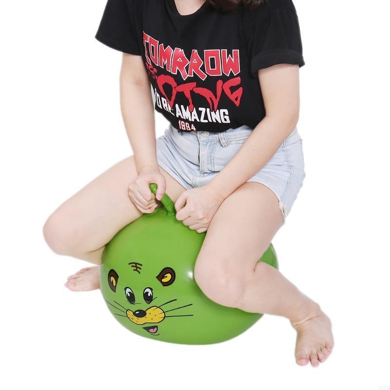 Kids Outdoor Jumping Toys - Ear Inflatable Jump Ball Bounce Retro