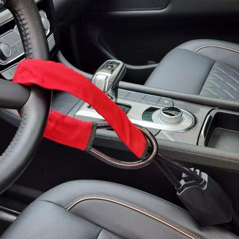 Swing Seat Belt - Car Steering Wheel Steel Lock Seat