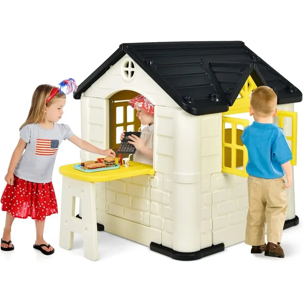 Kids Outdoor Picnic Table - Playhouse or Kids, Outdoor Garden Games