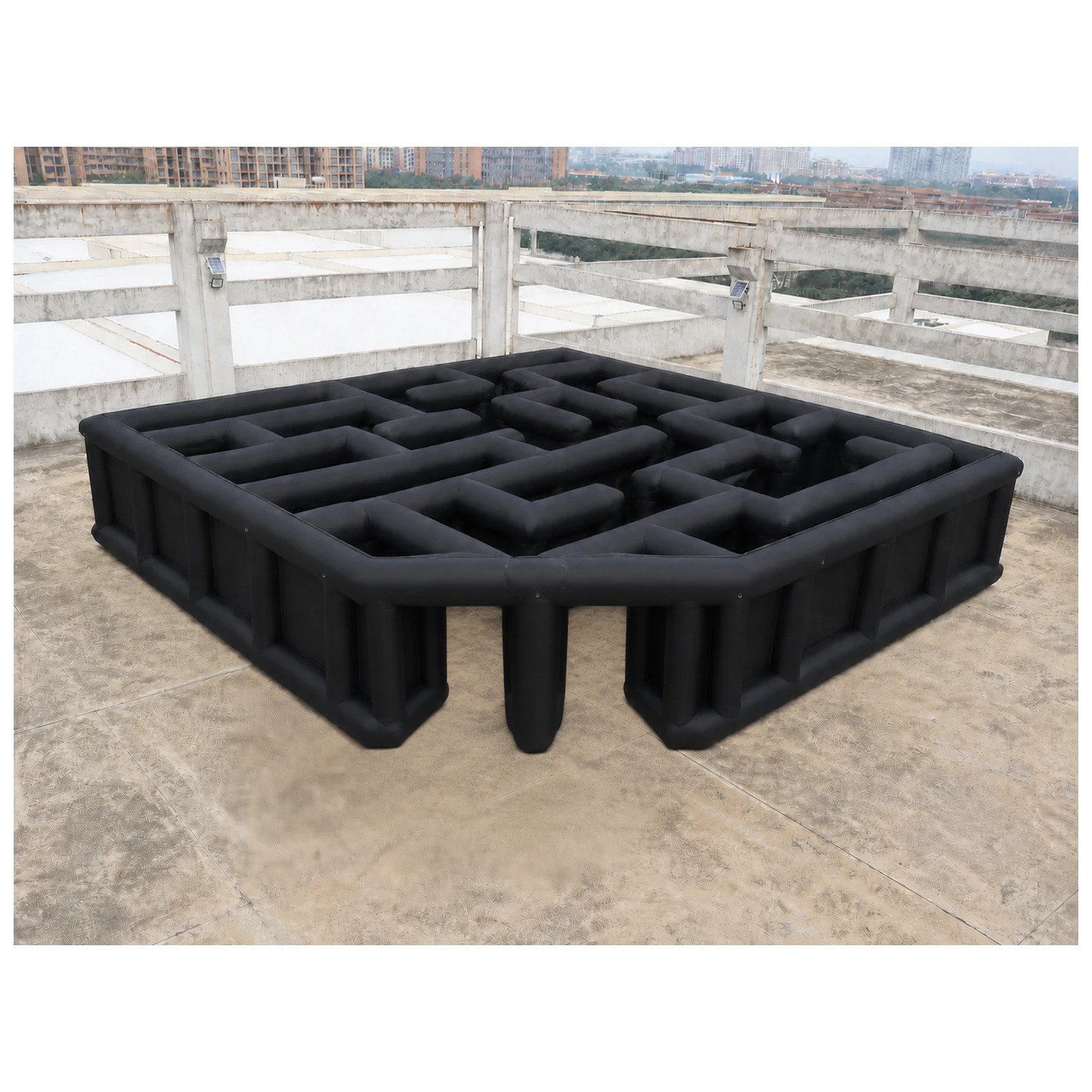 Large Black Open Square Inflat - Kids Outdoor Party Venue review and price