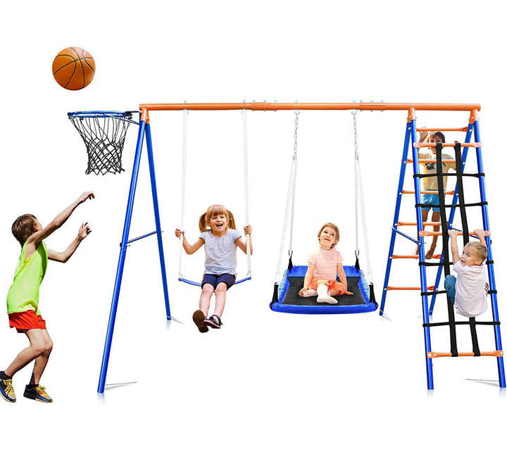 3-in-1 Kids Swing Slide Climbi - Kids Outdoor Hanging Chair review and price