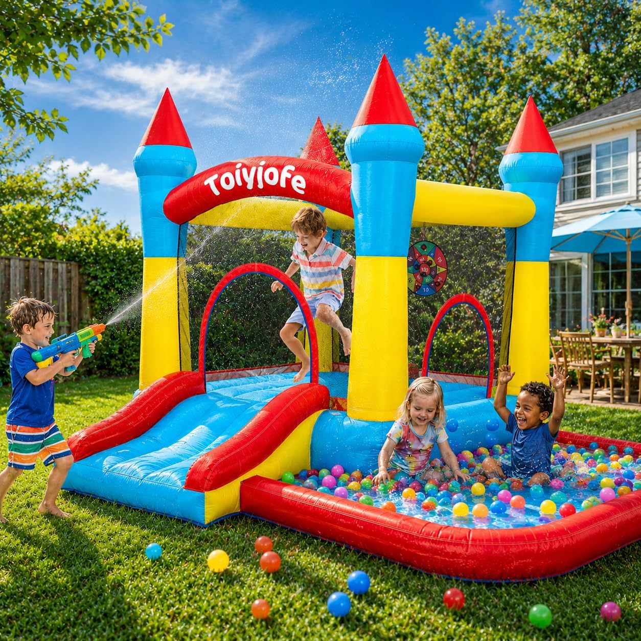 Bounce House for Kids 3-6, Tod - Kids Outdoor Jumping Castle review and price