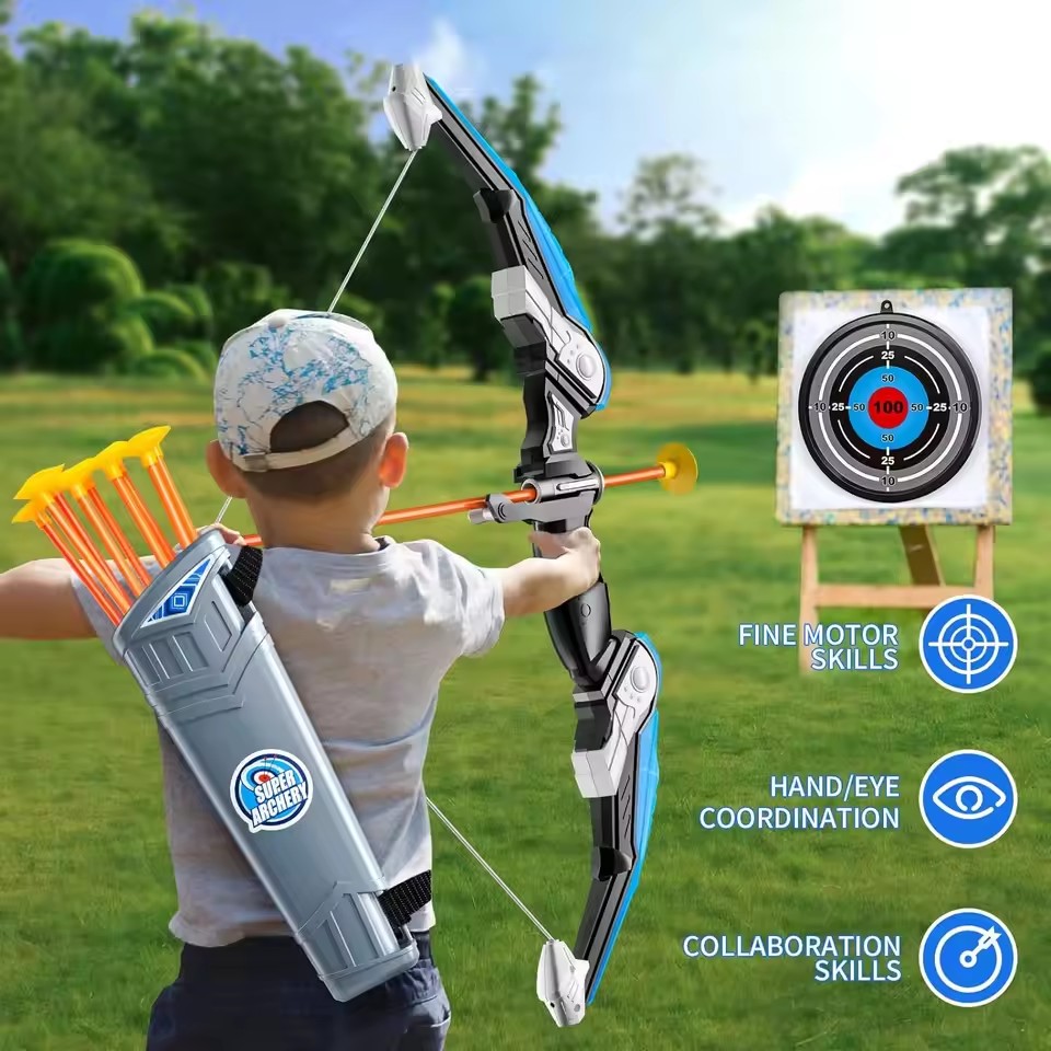 Kids LED Archery Toy Set, Hand - Kids Outdoor Archery Set review and price