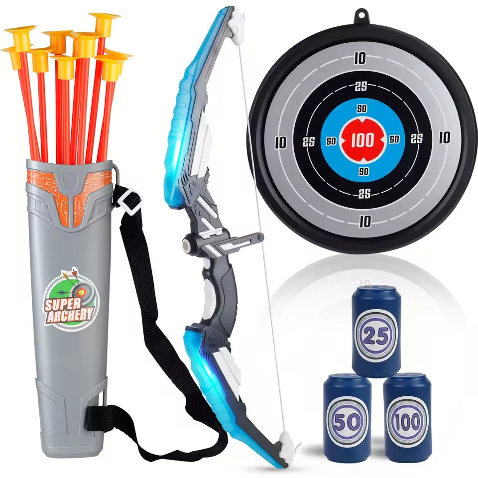 Kids LED Archery Toy Set, Hand - Kids Outdoor Archery Set review and price