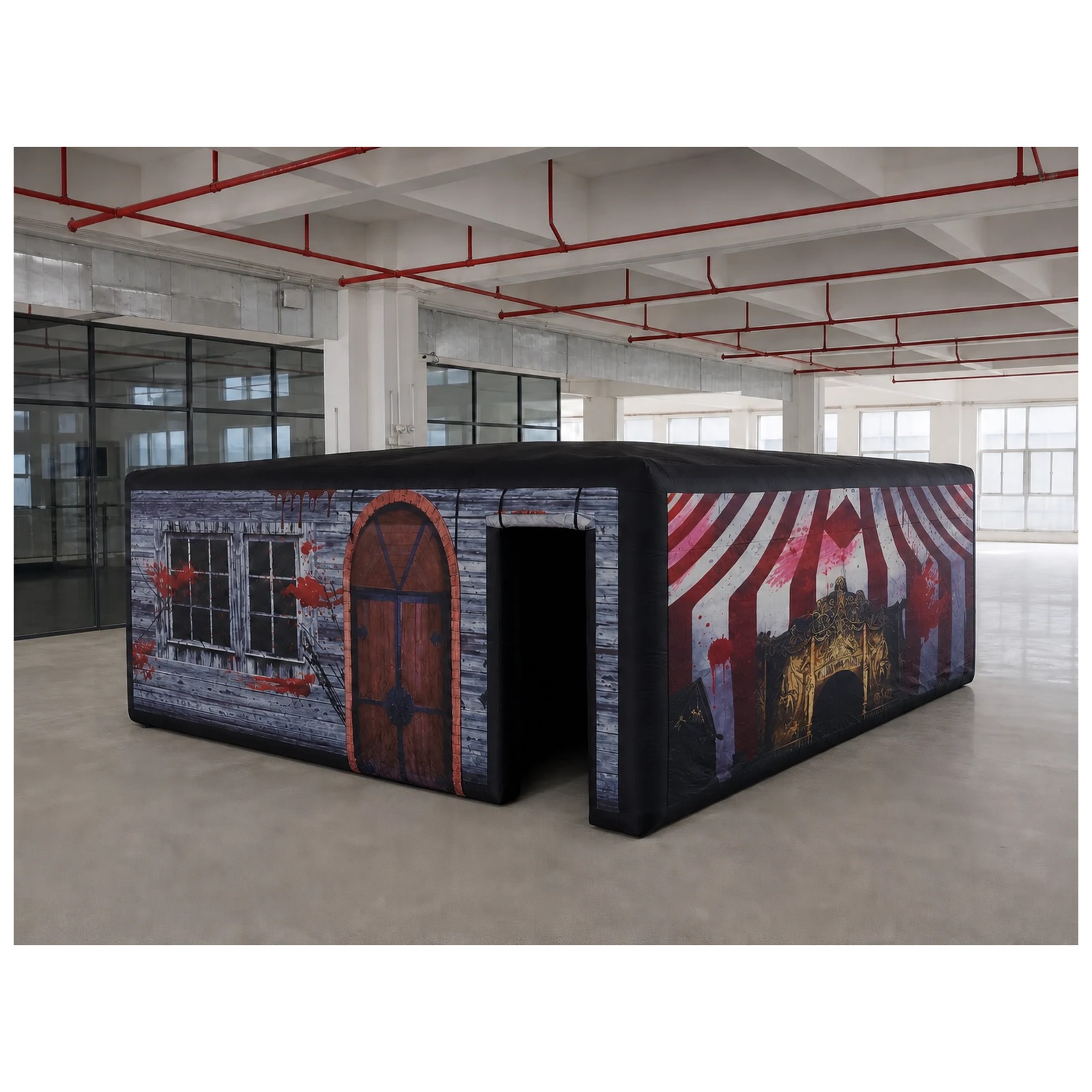 Large Haunted Circus Flat Roof - Kids Outdoor Party Venue review and price