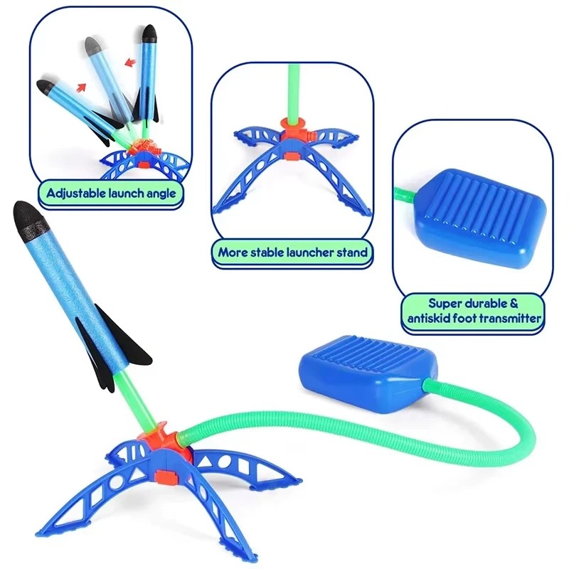 Air Rocket Foot Pump Launcher  - Kids Outdoor Jumping Toys review and price