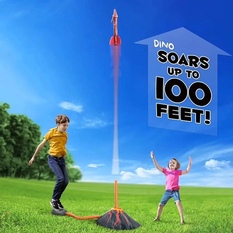Flying Dinosaur Rocket Launche - Kids Outdoor Jumping Toys review and price