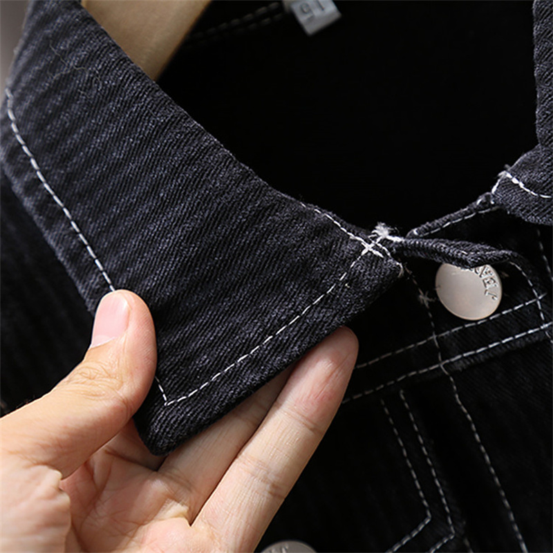 Boy Black Denim Vest Spring Au - Kids Outdoor Vest review and price