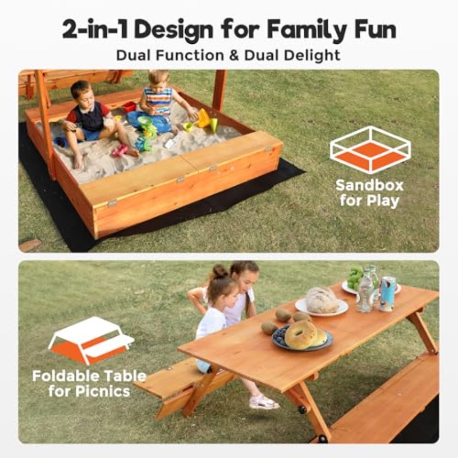 Backyard outdoor kids wooden s - Kids Outdoor Picnic Table review and price