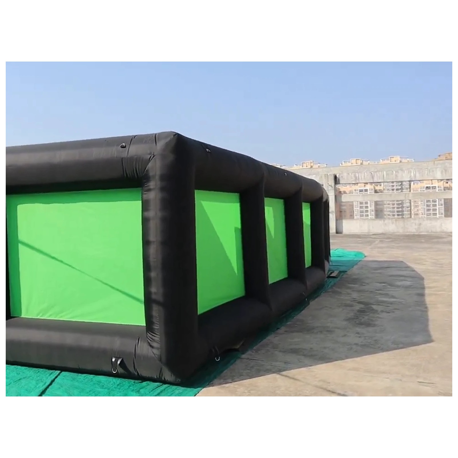 Outdoor Black Green Inflatable - Kids Outdoor Party Venue review and price