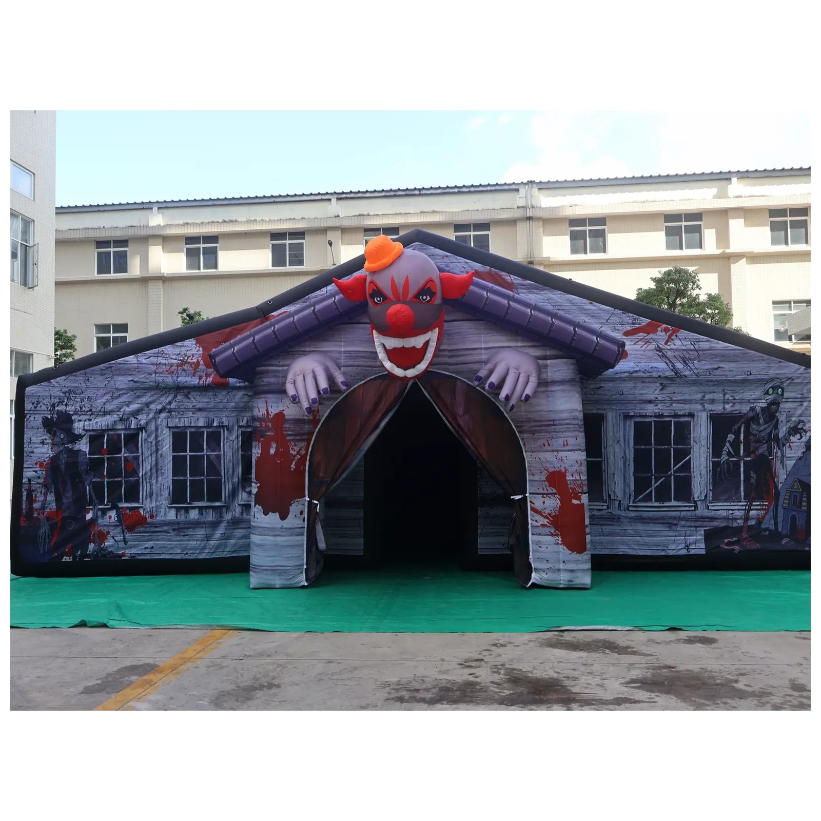 Large Gray Covered Inflatable  - Kids Outdoor Party Venue review and price