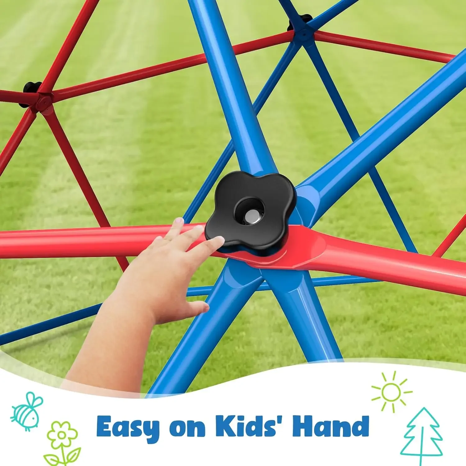 Hapfan Climbing Dome Swing Set - Kids Outdoor Jungle Gym review and price