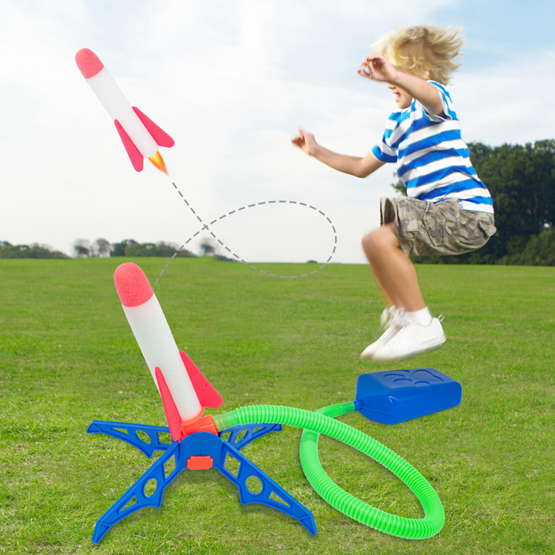 Kids Foot Pedal Air Pump Rocke - Kids Outdoor Jumping Toys review and price
