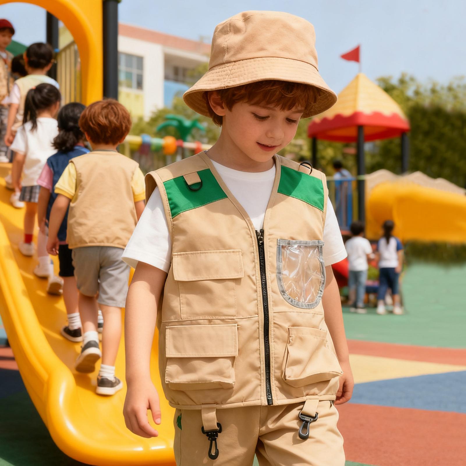 Kids Explorer hat and vest Cos - Kids Outdoor Vest review and price