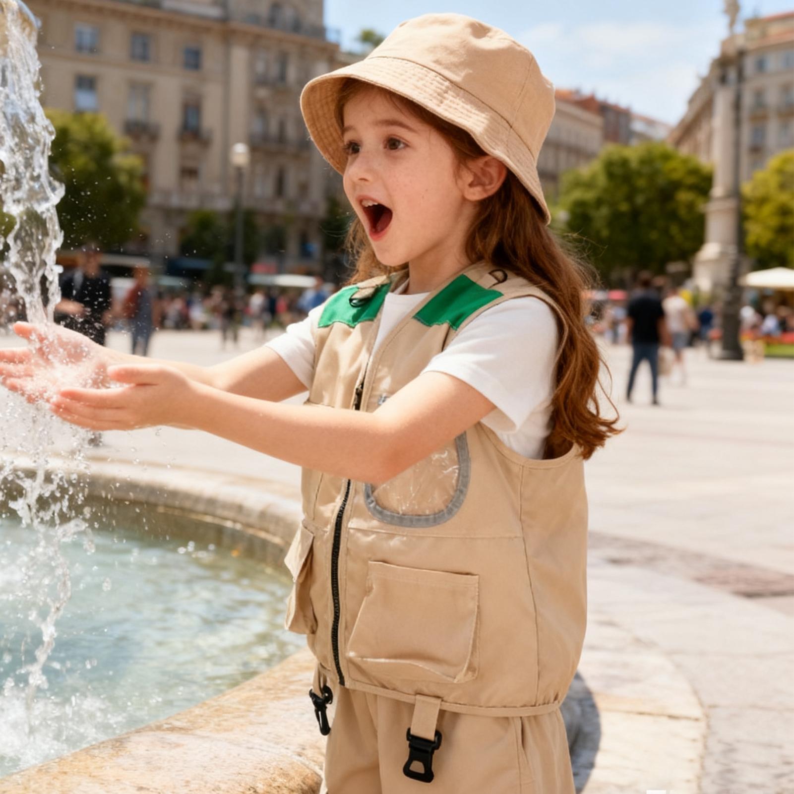 Kids Explorer hat and vest Cos - Kids Outdoor Vest review and price