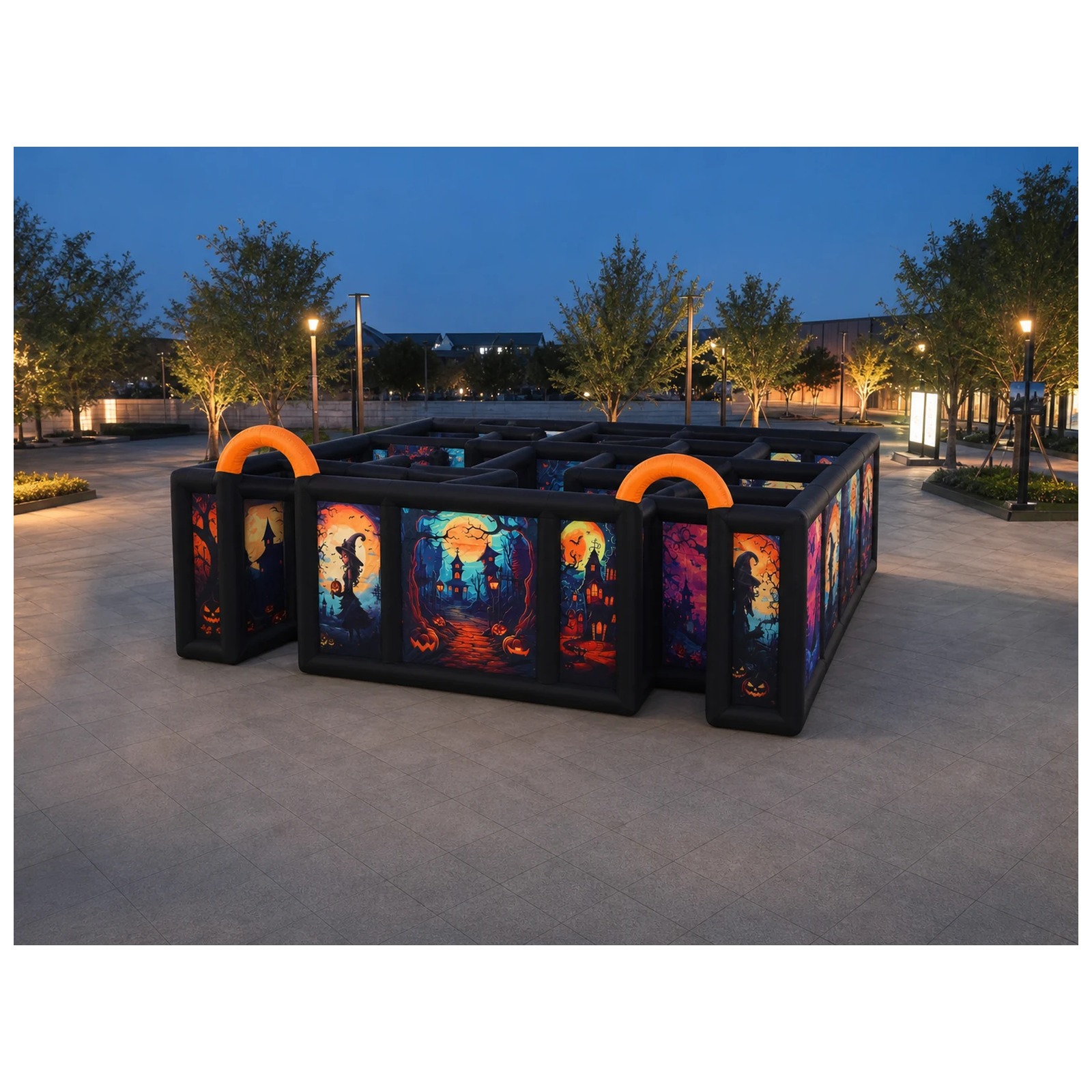 Large Dual Orange Arch Hallowe - Kids Outdoor Party Venue review and price
