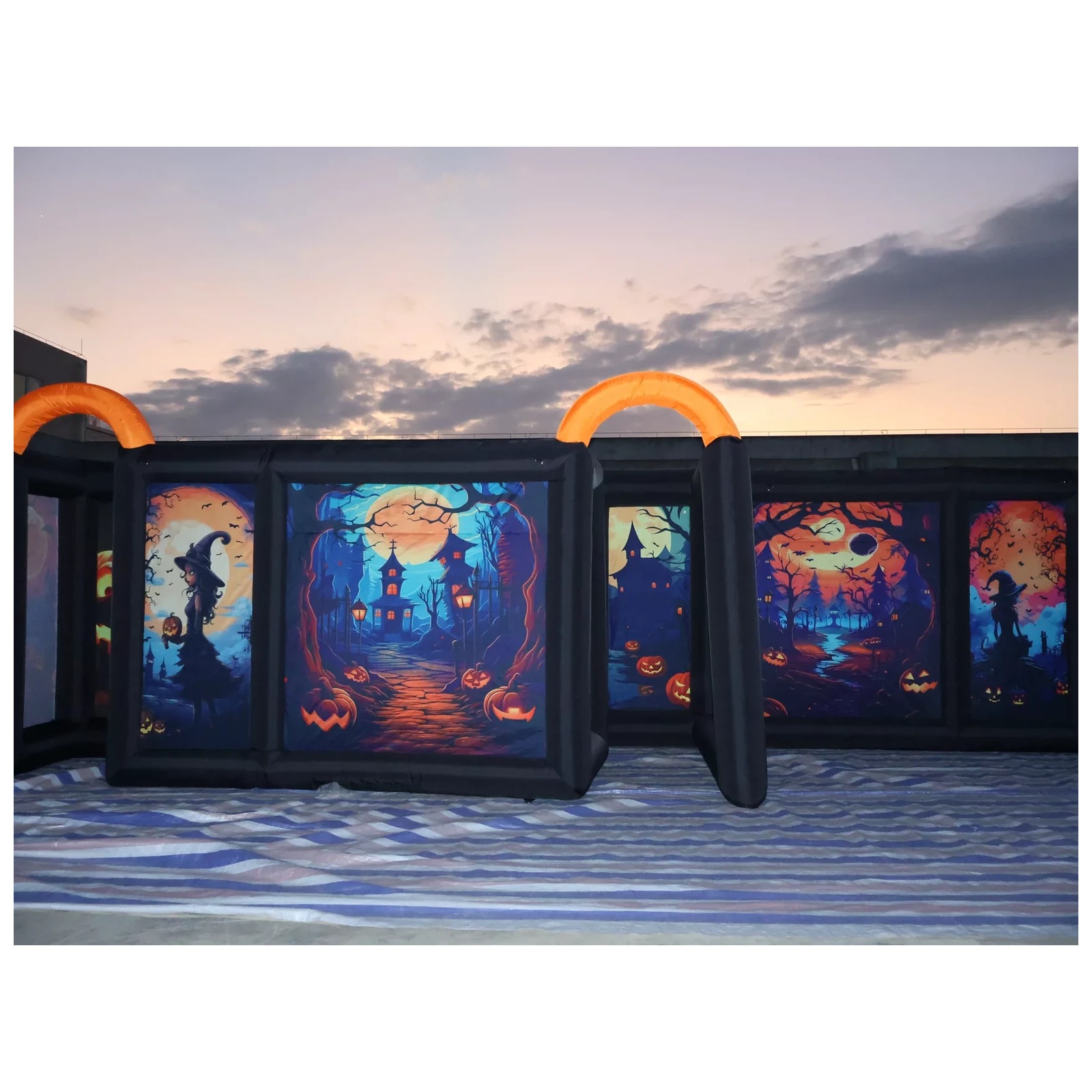 Large Dual Orange Arch Hallowe - Kids Outdoor Party Venue review and price