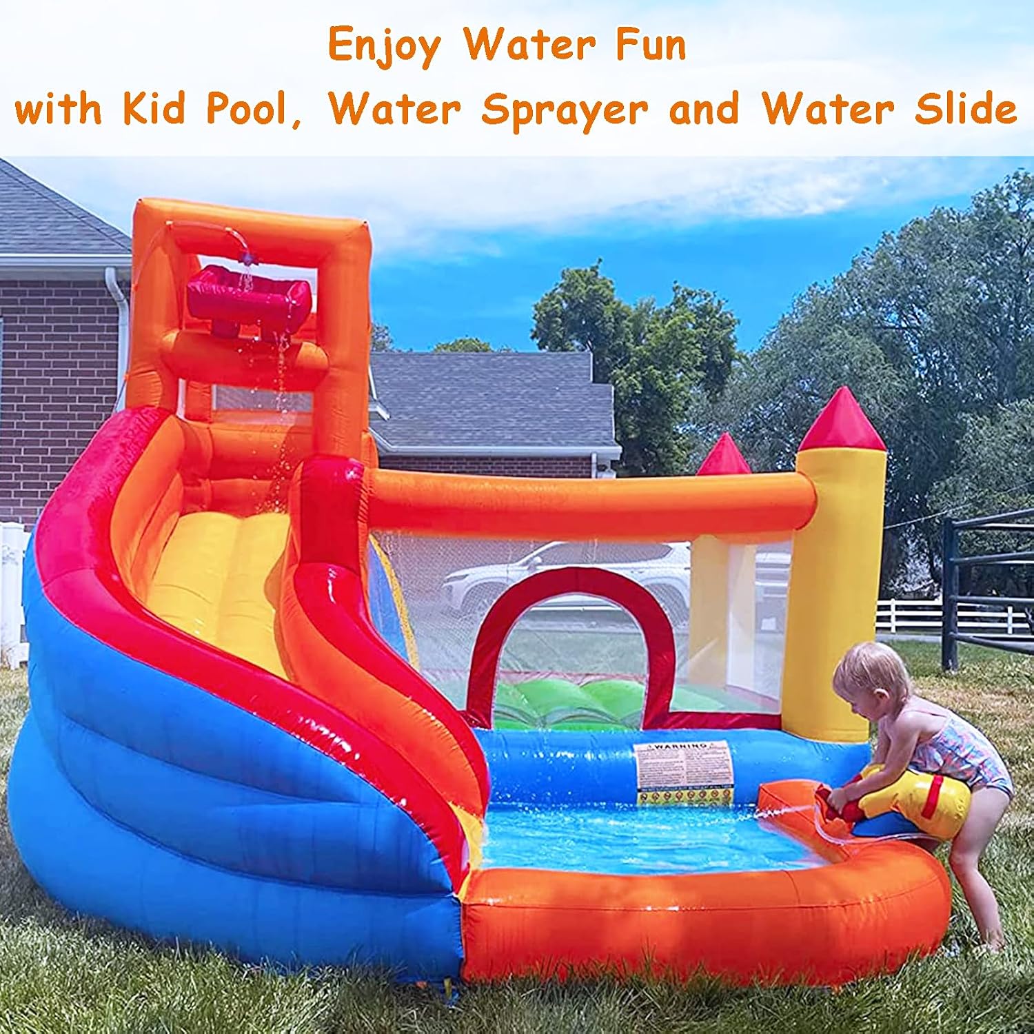 HuaKastro Inflatable Water Sli - Kids Outdoor Water Slide review and price