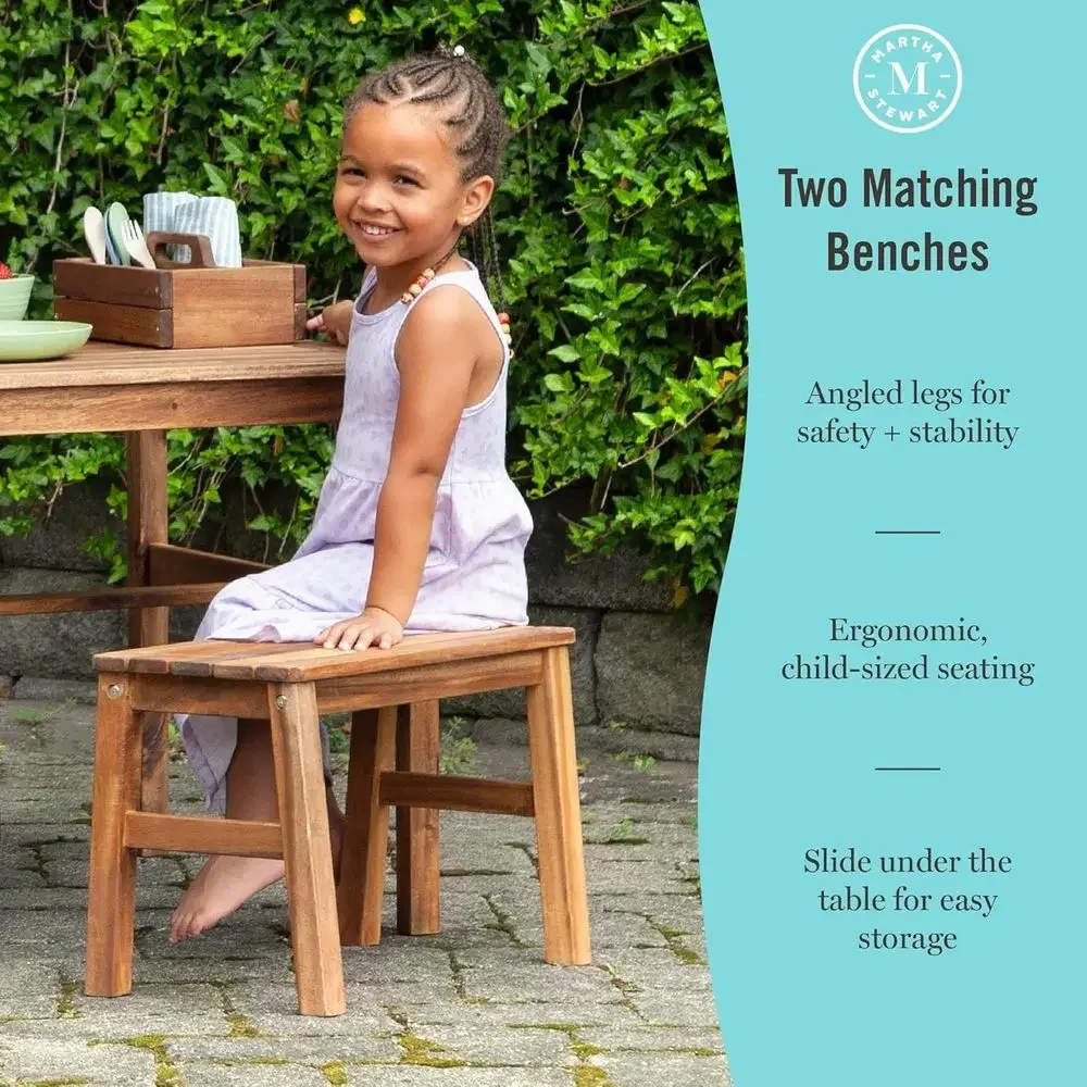 Kids Outdoor Crat Table and 2  - Kids Outdoor Picnic Table review and price