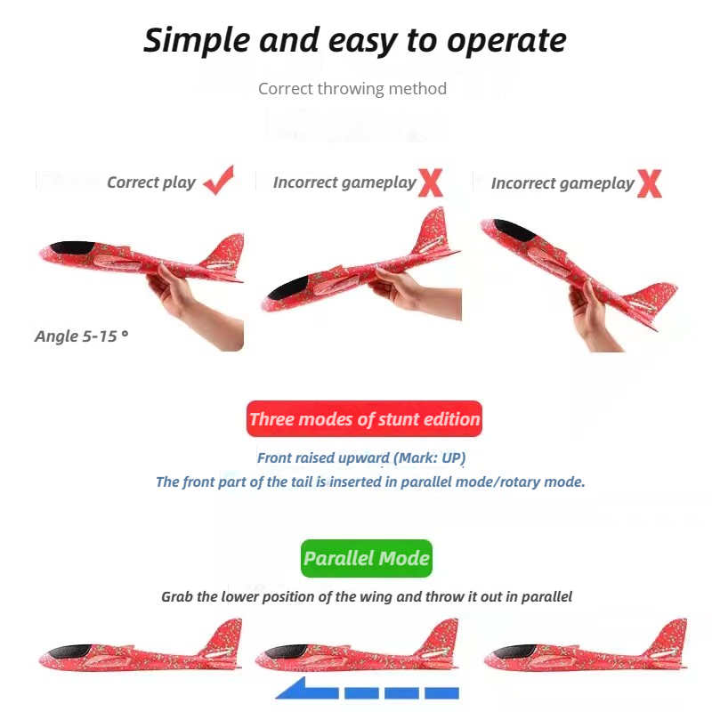 48cm Large Foam Airplane Child - Kids Outdoor Equipment review and price