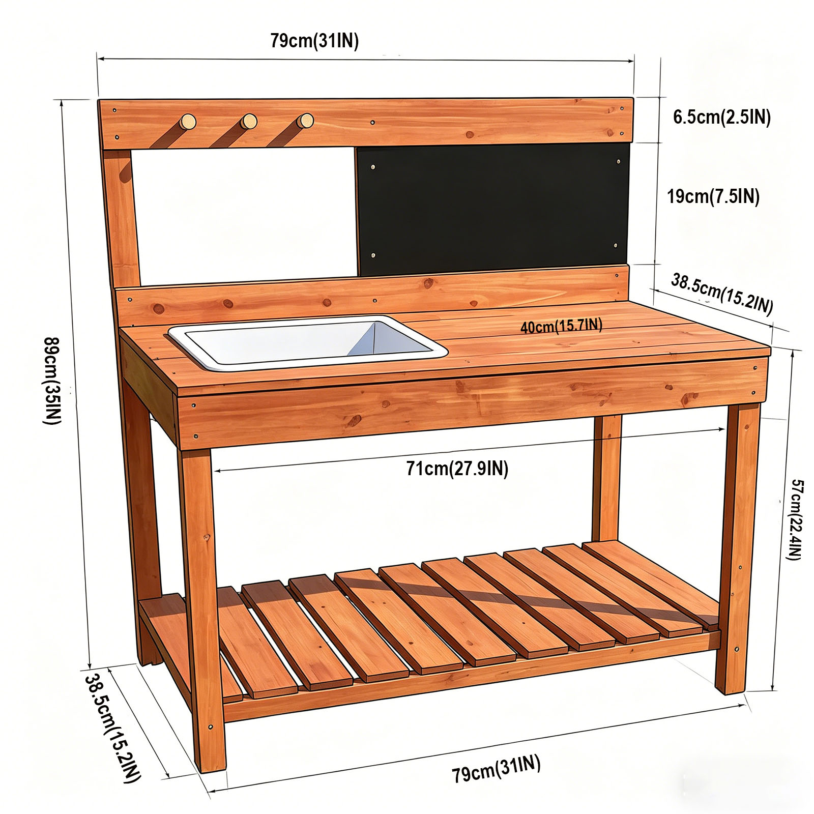 Wooden Potting Benches For Chi - Kids Outdoor Garden review and price