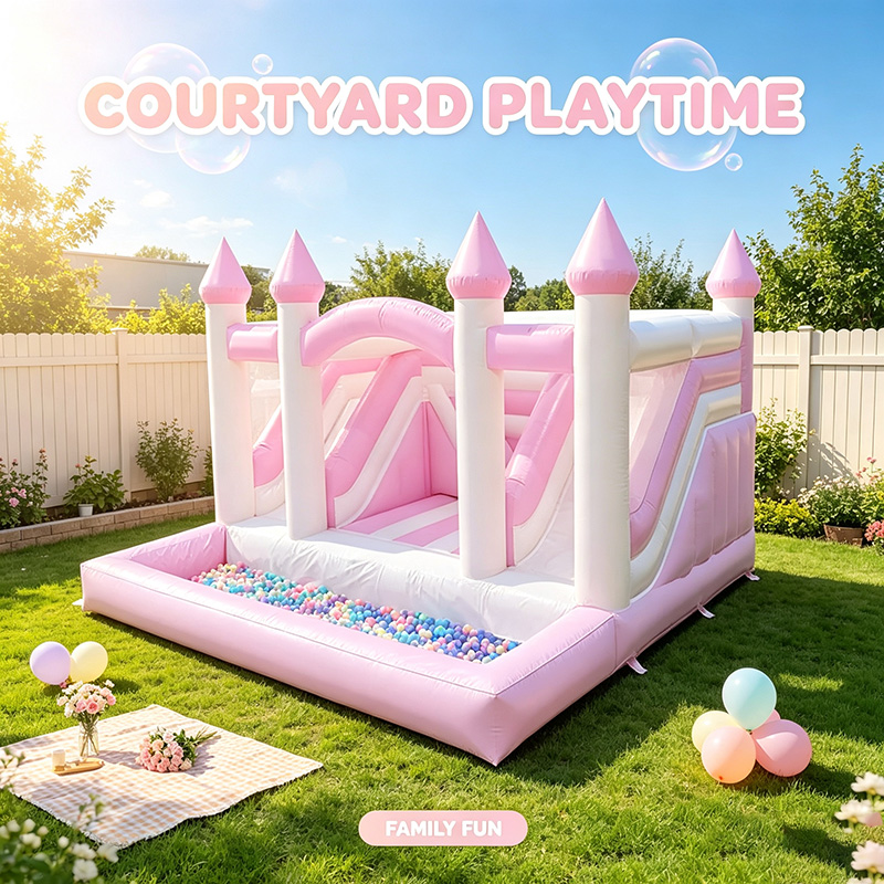 Inflatable Pink Princess Bounc - Kids Outdoor Jumping Castle review and price