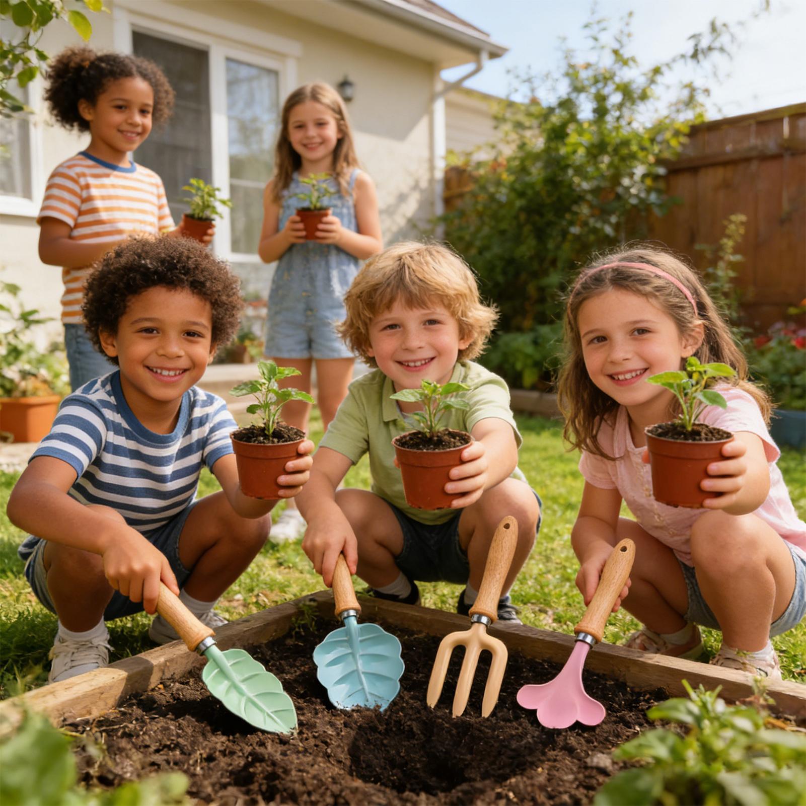 Kids Gardening Set 4 Piece Lea - Kids Outdoor Garden review and price