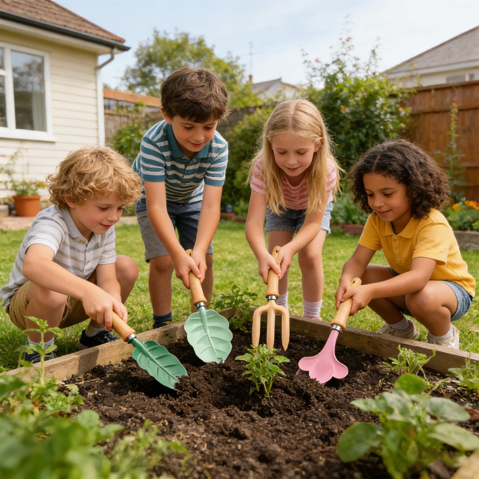 Kids Gardening Set 4 Piece Lea - Kids Outdoor Garden review and price