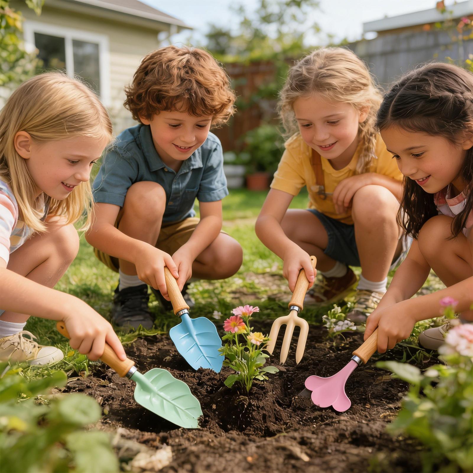 Kids Gardening Set 4 Piece Lea - Kids Outdoor Garden review and price