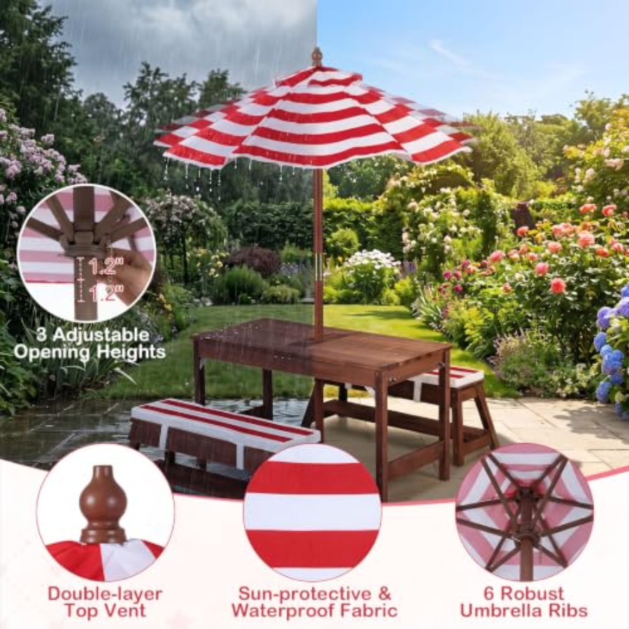 Outdoor kids picnic table for  - Kids Outdoor Picnic Table review and price