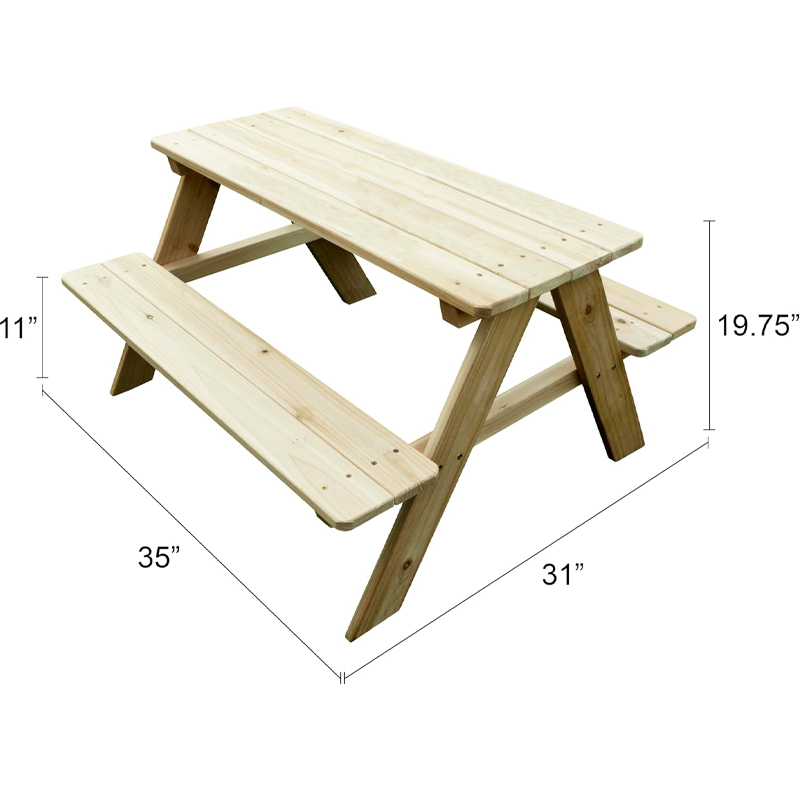 Outdoor Wooden Kids Picnic Tab - Kids Outdoor Picnic Table review and price