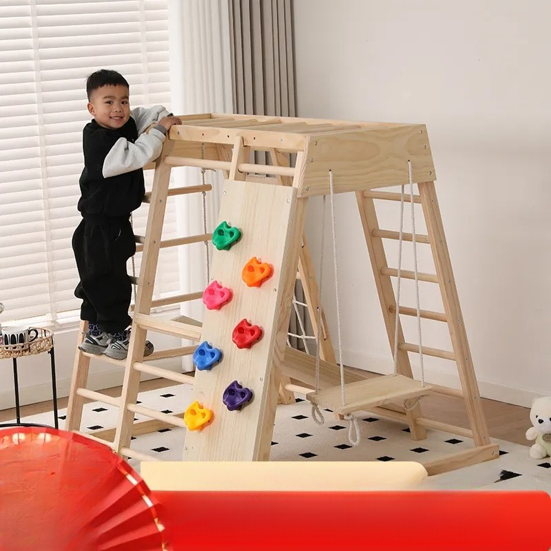 JMZ Wooden Jungle Gym Slide Cl - Kids Outdoor Jungle Gym review and price