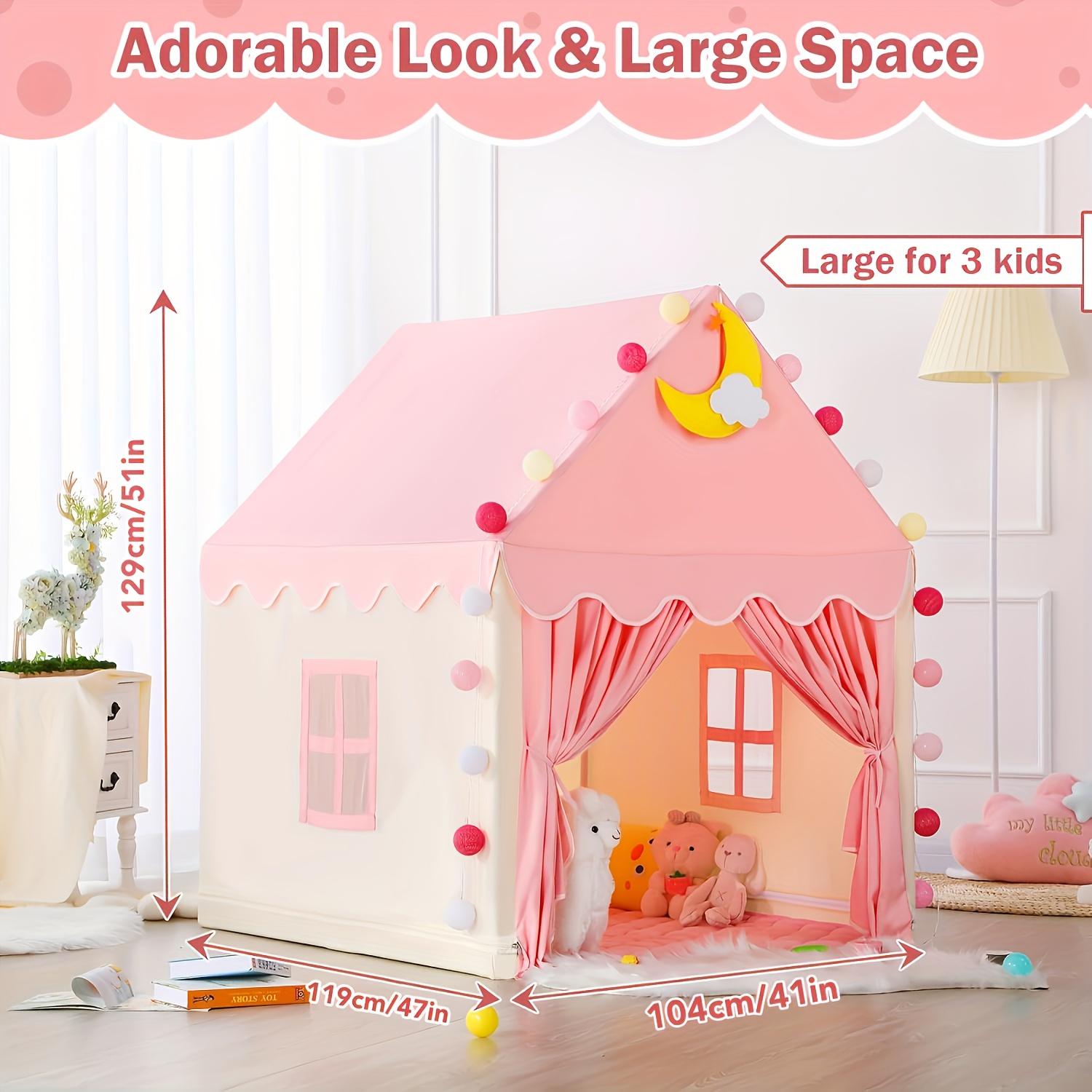 Large Pink Girls & Boys Castle - Kids Outdoor Hideout review and price