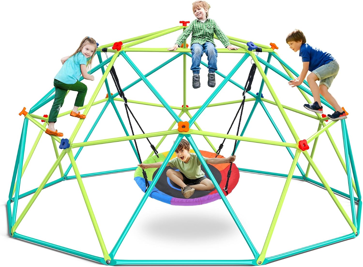 10 ft Climbing Dome Swing Set  - Kids Outdoor Jungle Gym review and price