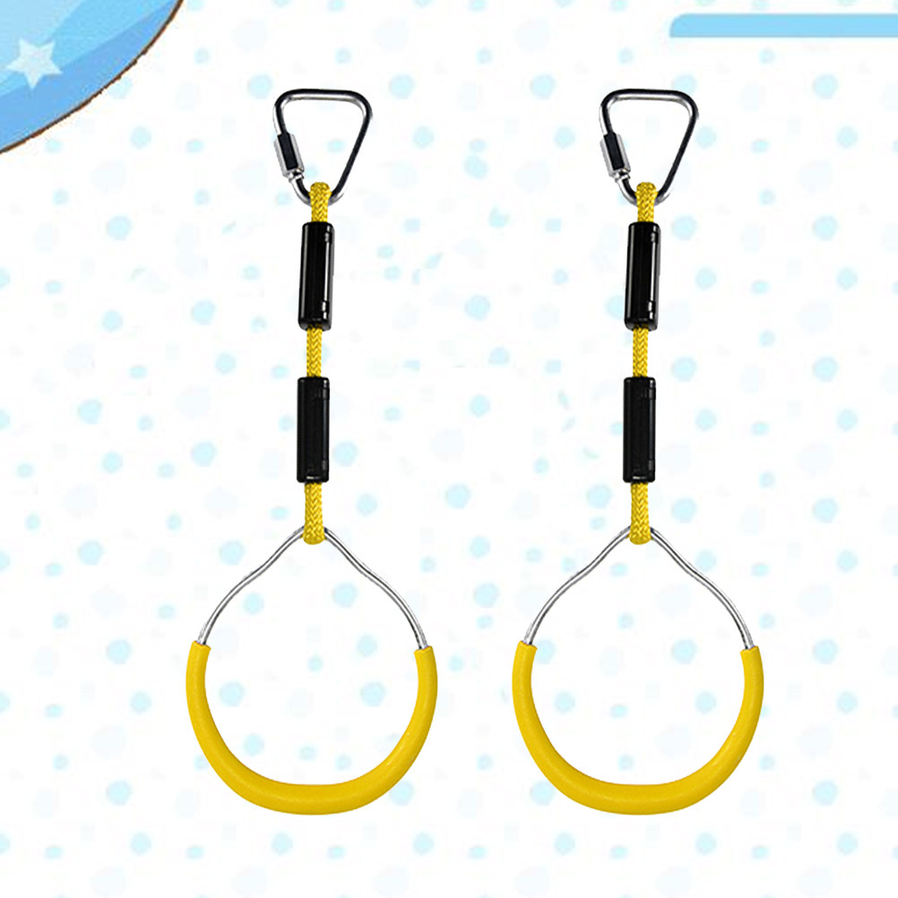 2Pcs Colorful Gymnastic Rings  - Kids Outdoor Climbing review and price