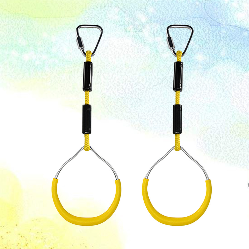 2Pcs Colorful Gymnastic Rings  - Kids Outdoor Climbing review and price