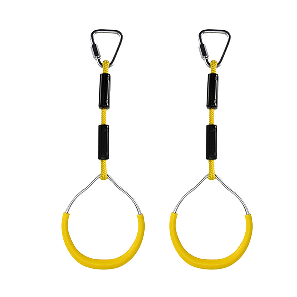 2Pcs Colorful Gymnastic Rings  - Kids Outdoor Climbing review and price