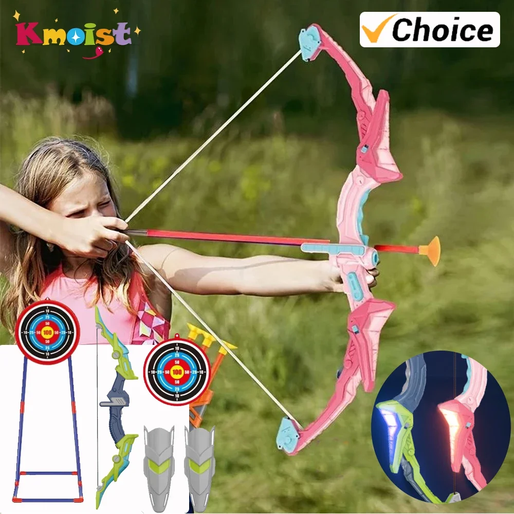 Bow and Arrow Set Light Up Arc - Kids Outdoor Archery Set review and price
