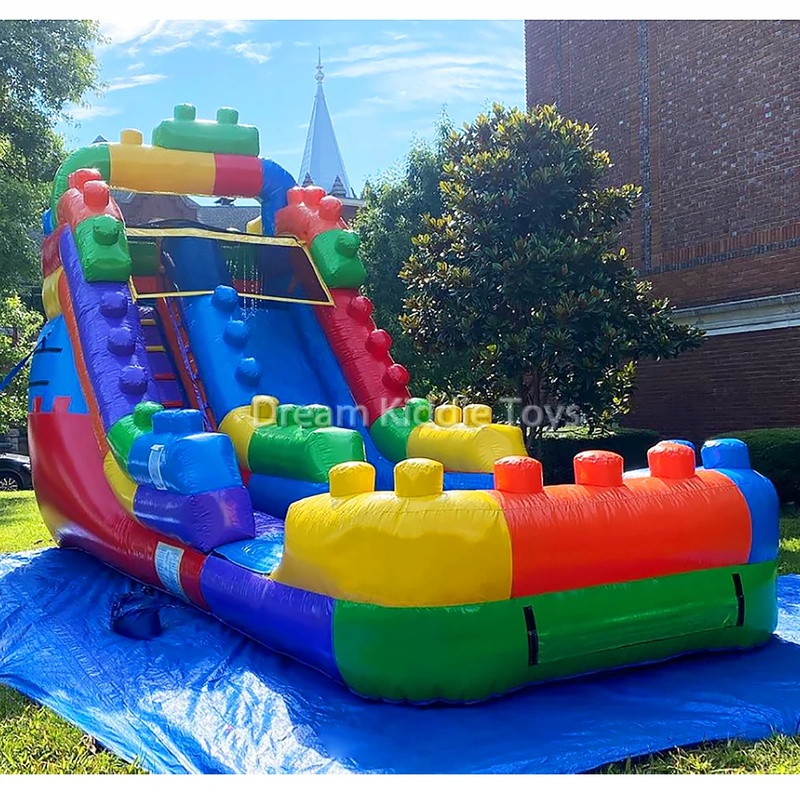 Building Block Commercial Infl - Kids Outdoor Jumping Toys review and price