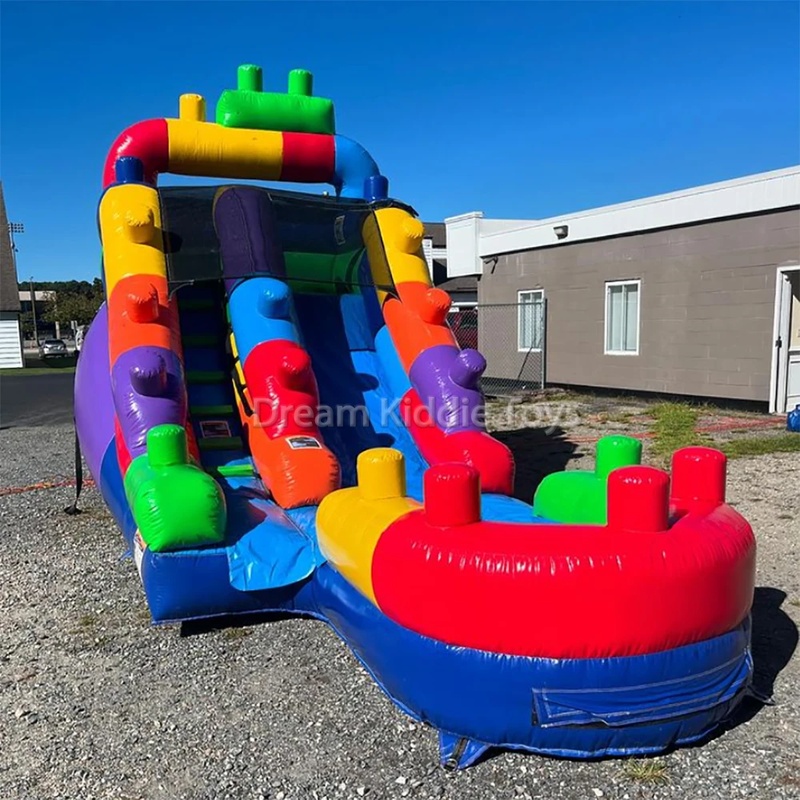 Building Block Commercial Infl - Kids Outdoor Jumping Toys review and price