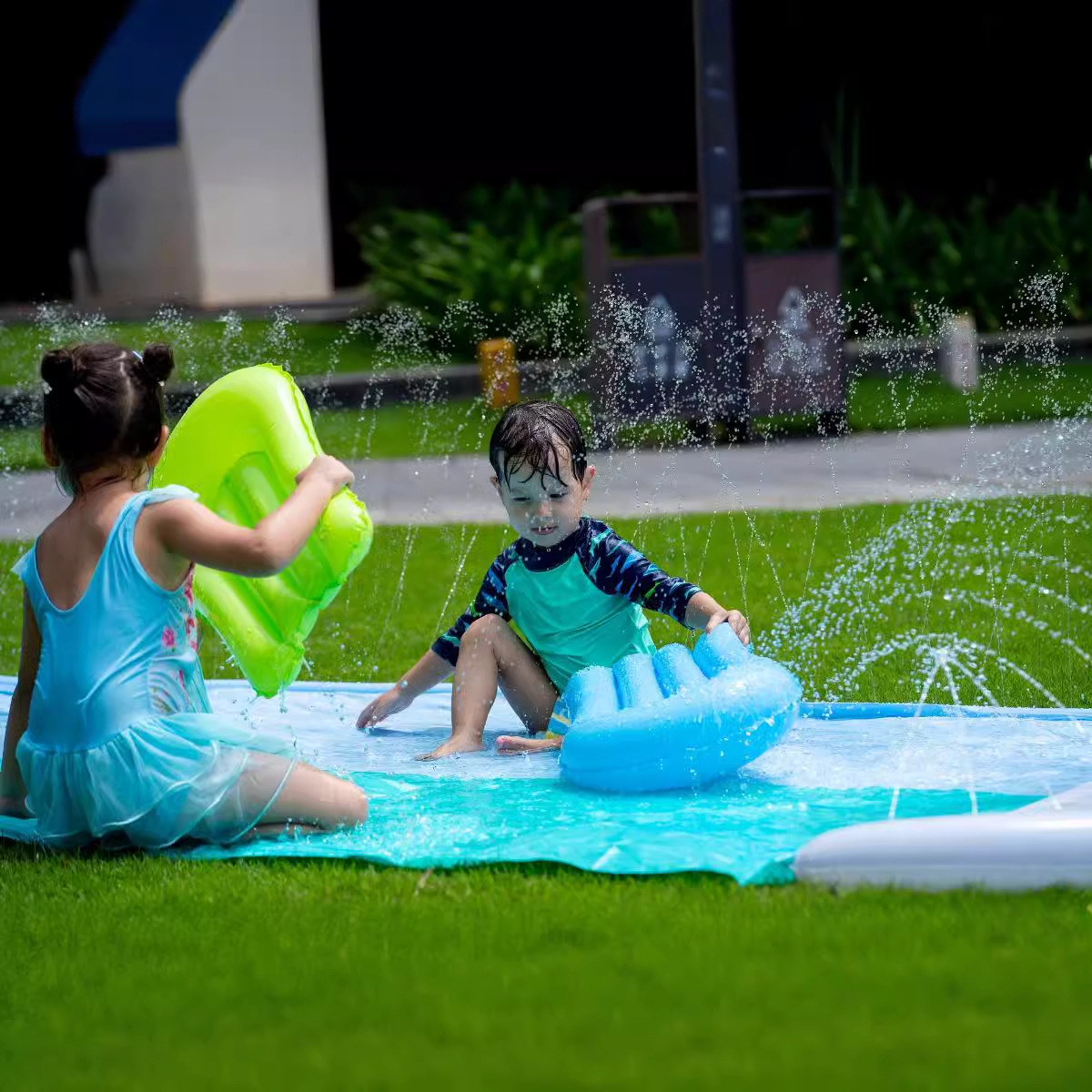Interactive Shark Water Slide  - Kids Outdoor Water Slide review and price