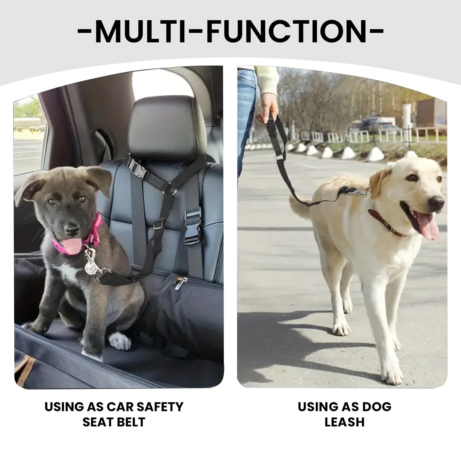 Solid Color Two-in-one Pet Car - Swing Seat Belt review and price