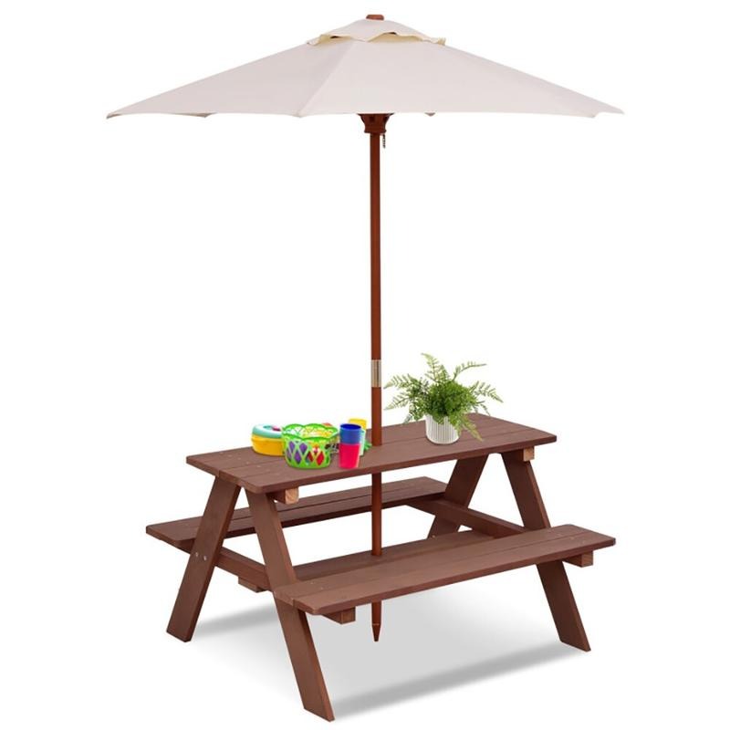 Outdoor 4-Seat Kids Picnic Tab - Kids Outdoor Picnic Table review and price